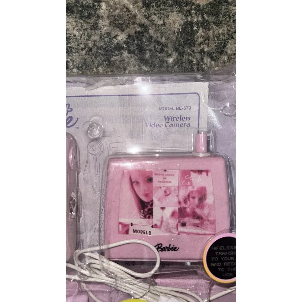BARBIE VIDEO CAM WIRELESS VIDEO CAMERA PLAY SET - NEW OPEN BOX